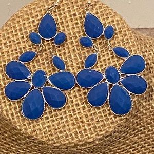 Blue drop earrings